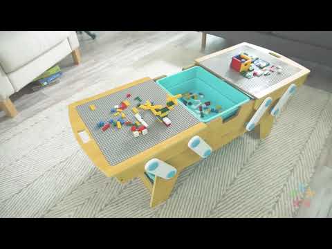 Kids' Building Bricks Play N Store Table Toy | Watch KidKraft's Toy Demo