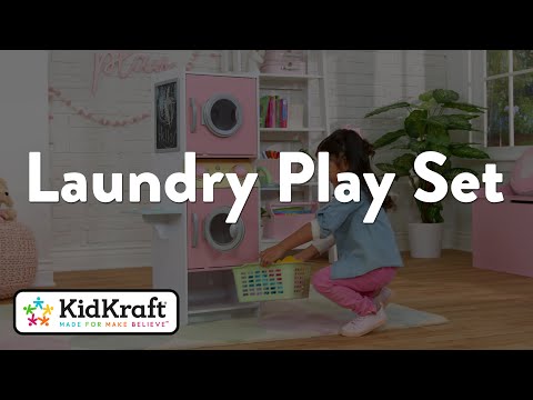 Laundry Play Set - Pastel | KidKraft Wooden Play Sets