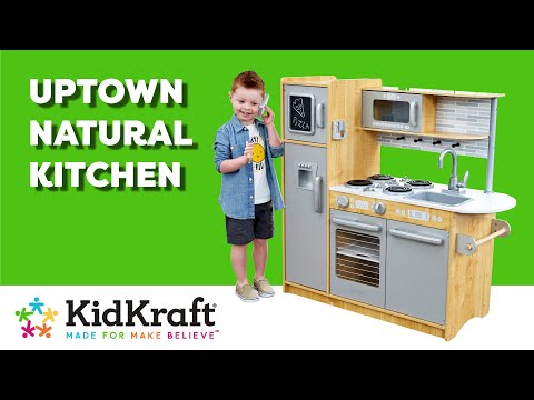 Uptown Natural Kitchen | KidKraft Wooden Play Kitchens