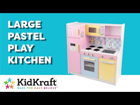 Large Pastel Kitchen | KidKraft Wooden Play Kitchens