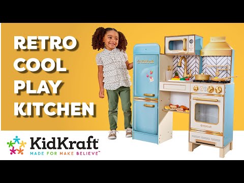 Retro Cool Kitchen I KidKraft Wooden Kitchens & Pretend Play