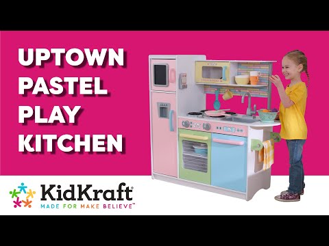 Uptown Pastel Kitchen | KidKraft Wooden Play Kitchens